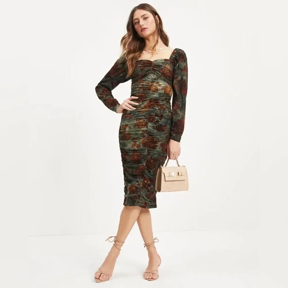 Vici Cheers To Me Ruched Dress